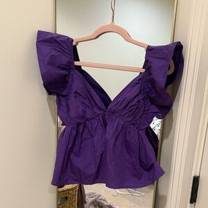 Chic Purple Women's Blouse